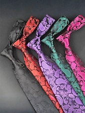 levne Svatba ACC-Pánská kravata s paisley vzorem, polyesterový materiál, více barev, ideální pro svatby a formální události