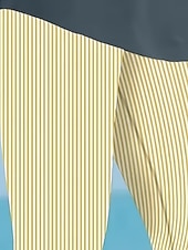 voordelige -Dames Chinese Leggings Loungewear Vakantie Vintage Streetwear Capris Hoge taille Grafisch Streep Opdrukken Comfort Zacht Comfortabel Hoge Elasticiteit Dagelijks Buiten Vakantie Geel Zomer Lente Herfst