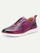 baratos Tênis de Vestir-Tênis masculino de couro legítimo cor bordô, elegantes sapatos para noivo e padrinhos.