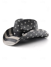 levne Příslušenství-250. výročí Spojených států pánský slaměný westernový klobouk s potiskem vlastenecké vlajky prodyšný tkaný fedora styl v několika designech festivalové prázdninové a volnočasové nošení