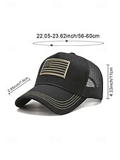 preiswerte Zubehör-Vereinigte Staaten 250. Jubiläum Herren American Flag Trucker Cap - Bestickte USA Mesh Kappe für den Unabhängigkeitstag - Atmungsaktive Polyester patriotische Baseballmütze in mehreren Farben