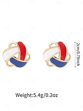 halpa Korvakorut-1 pari Korvakorut For Naisten Päivittäin Katu Festivaali Ruostumaton teräs Loma