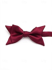 tanie Wesele ACC-regulowana muszka męska, wiele kolorów, klasyczny formalny styl na wesela, imprezy, dla drużbów i na specjalne okazje