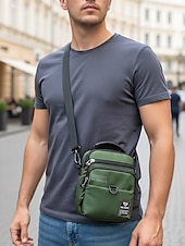 preiswerte Taschen für Herren-Wasserdichte Herren-Umhängetasche aus Polyester, leicht, geräumig mit mehreren Fächern, verstellbarem Gurt, in verschiedenen Farben erhältlich, ideal für Freizeit, Sport, Reisen und den Alltag.
