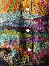 Недорогие Полосатые и геометрические блузки-Жен. Рубашка Искусственный хлопок и лен Пуговицы С принтом Загар и защита от солнца Богемия Винтаж Стиль Длинный рукав Рубашечный воротник Обычные топы Повседневные Праздники