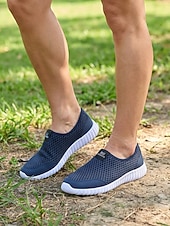 preiswerte Damen-Sneaker-Hellblaue, atmungsaktive Mesh-Slipper für Damen – leichte Outdoor-Sneaker zum Wandern, Spazierengehen, Reisen und für den täglichen Gebrauch