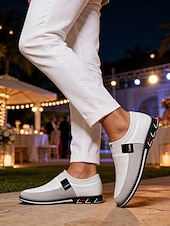 Χαμηλού Κόστους Ανδρες-Ανδρικά casual μοκασίνια από τεχνητό δέρμα, άνετα και μοντέρνα, ιδανικά για βραδιές σε θέρετρα και ημιεπίσημες εκδηλώσεις