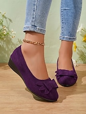 Χαμηλού Κόστους Γυναικείες Μπαλαρίνες-Γυναικείες μπαλαρίνες με πράσινο φιόγκο για την ημέρα του Αγίου Πατρικίου - casual slip-on άνετα παπούτσια με χαμηλό τακούνι, εορταστικό ιρλανδικό στυλ για παρελάσεις, πάρτι, εορταστικές εκδηλώσεις,