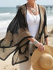 economico Cappelli-moda donna sciarpa scialle poncho stampato protezione solare sciarpa protezione solare scialle spiaggia scialle bikini copertura morbida e confortevole
