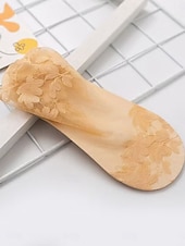 halpa Sukat-Naisten Nilkkasukat Päivittäin Koti ulko- Kukka Puuvilla Klassinen Vapaa-aika 1 pari