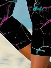 olcso -Női Pamutszövet nadrág Leggingek Szabadság Szüret Utcai sikk Capris Magas derék Grafika Színes Nyomtatás Mokaszinok Mekano Kényelmes Nyúlós Napi Szabadtéri Vakáció Fekete Nyár Tavasz Ősz Karcsúsított