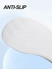 voordelige Vrouwen-Women's White Wide Fit Breathable Mesh Sneakers - Lightweight Mesh Walking Shoes for Resort Streets, Vacation Travel &amp; Everyday Casual Comfort