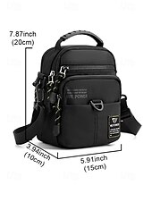 preiswerte Taschen für Herren-Wasserdichte Herren-Umhängetasche aus Polyester, leicht, geräumig mit mehreren Fächern, verstellbarem Gurt, in verschiedenen Farben erhältlich, ideal für Freizeit, Sport, Reisen und den Alltag.