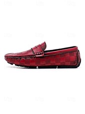 abordables Hombres-Mocasines sin cordones de piel sintética color tostado para hombre, modernos y versátiles, perfectos para noches de resort y veladas relajadas.