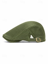 abordables Accessoires-Casquette homme en polyester vert, disponible en plusieurs couleurs, idéale pour la Saint-Patrick et au quotidien.