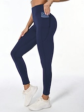 economico -Per donna Pantaloni Pantaloncini anti sfregamento Moda Streetwear Essenziale Lunghezza intera Vita Alta Grafico Elastico in vita Confortevole Alta elasticità Palestra Yoga Streetwear Rosa Rosa scuro