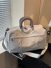 Χαμηλού Κόστους Ταξιδιωτικές Τσάντες-Γυναικεία πολύχρωμη αδιάβροχη τσάντα duffle από πολυεστέρα, μεγάλης χωρητικότητας, ρυθμιζόμενο λουράκι, ιδανική για διακοπές, καθημερινή χρήση και αθλητικές δραστηριότητες