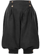 preiswerte Unterteile-Mittelalterlich Renaissance Steampunk Piratenhose Pirat Kostüm Damen Vikinger Seeräuber Fantasie Leistung LARP Renaissance-Messe Erwachsene Hose Frühling