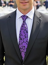 levne Svatba ACC-Pánská kravata s paisley vzorem, polyesterový materiál, více barev, ideální pro svatby a formální události