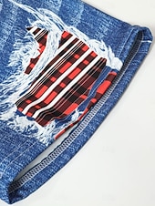 preiswerte -Damen Chinos Shorts Streetwear Lässig Kurz Mittlere Taillenlinie Schmetterling Drucken Bequem Dehnbar Täglich Heim Outdoor Blau Königliches Blau Hellblau Sommer Frühling Lässiger Schnitt