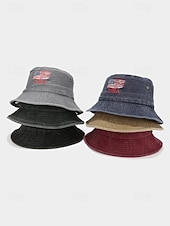 economico Accessori-Cappello a secchiello in cotone maschile dell'anniversario dei 250 anni degli Stati Uniti ricamo con bandiera USA disponibile in più colori perfetto per il Giorno dell'Indipendenza gli Stati Uniti e
