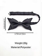 tanie Wesele ACC-regulowana muszka męska, wiele kolorów, klasyczny formalny styl na wesela, imprezy, dla drużbów i na specjalne okazje