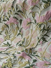  A-linje Ankellengde Formell kjole Cocktailkjoler Elegant Kortermet Båthals Bryllup Cocktailfest Jacquard med Plissert