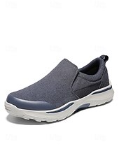 economico Uomini-scarpe slip-on grigie da uomo, design leggero con tomaia morbida, suola ammortizzata, comfort elegante per l'uso sull'isola e in crociera, attività all'aperto
