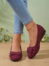 Χαμηλού Κόστους Γυναικείες Μπαλαρίνες-Γυναικείες μπαλαρίνες με πράσινο φιόγκο για την ημέρα του Αγίου Πατρικίου - casual slip-on άνετα παπούτσια με χαμηλό τακούνι, εορταστικό ιρλανδικό στυλ για παρελάσεις, πάρτι, εορταστικές εκδηλώσεις,