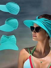 preiswerte Schützende Hüte-Damen Hut Sonnenhut Sonnenschutz Winddicht Täglich Outdoor Strand Einfarbig
