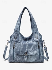 Χαμηλού Κόστους Τσάντακι &amp; Totes-Γυναικεία τσάντα ώμου vintage από απομίμηση δέρματος, μεγάλης χωρητικότητας μετατρέψιμη τσάντα χειρός με λαβή στο πάνω μέρος και λουράκι χιαστί, ρετρό casual τσάντα μεταφοράς για γυναίκες, ιδανική για καθημερινή χρήση, διακοπές και ταξίδια