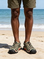 economico Uomini-sandali da spiaggia da uomo, cinturini regolabili, materiale ad asciugatura rapida, ideali per attività in spiaggia, resort e acquatiche