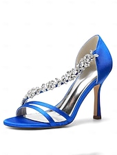 preiswerte Braut-Champagnerfarbene Brautschuhe aus Satin mit Kristallbesatz – elegante Hochzeitsschuhe für Stadthochzeiten