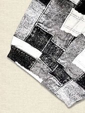 preiswerte -Damen Jeans Leggings Jeggings Urlaub Streetwear Lässig Volle Länge Mittlere Taillenlinie Karomuster Patchwork Tasche Bequem Hohe Elastizität Täglich Heim Outdoor Schwarzgrau Hellblau-Weiß Frühling