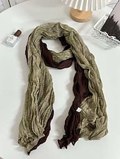 billige St. Patricks Day-Dameskjerf i bomull og lin med krøllete detaljer, bohemsk paisley-trykk med flerfarget lett sjal, mykt og avslappet moteskjerf til St. Patricks dag-festivalen, reiser, utendørs og hverdagsbruk