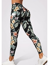abordables jambières 3d-Femmes leggings de pilates Pantalons de fitness Leggings décontractés Poches Droit de timbre Patchwork Pilates Salle de sport Entraînement en salle Pantalons Collants Leggings Bloc de Couleur Floral
