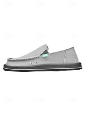 ieftine Bărbați-Espadrile slip-on bej pentru bărbați, cu partea superioară confortabilă și respirabilă, talpă din iută, potrivite pentru activități în aer liber, de resort, plajă și agrement
