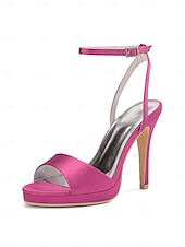 abordables novia-Sandalias de tacón alto con tira en el tobillo doradas para mujer, elegantes zapatos de novia minimalistas para bodas en la ciudad.