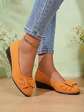 Χαμηλού Κόστους Γυναικείες Μπαλαρίνες-Γυναικείες μπαλαρίνες με πράσινο φιόγκο για την ημέρα του Αγίου Πατρικίου - casual slip-on άνετα παπούτσια με χαμηλό τακούνι, εορταστικό ιρλανδικό στυλ για παρελάσεις, πάρτι, εορταστικές εκδηλώσεις,