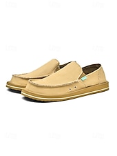 ieftine Bărbați-Espadrile slip-on bej pentru bărbați, cu partea superioară confortabilă și respirabilă, talpă din iută, potrivite pentru activități în aer liber, de resort, plajă și agrement