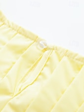  Damskie Koszulki Top babydoll Z wycięciem Dziurka Zakładki/fałdki Jednokolorowe Śłodkie Elegancki Codzienny Bez rękawów Półgolf Zwykłe topy Codzienny Wyjściowe Ubrania wakacyjne Czarny Biały Żółty