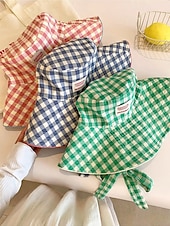  Wendbarer Damen-Bucket-Hat mit breiter Krempe, leichtes Polyester, in verschiedenen Farben erhältlich, beidseitig tragbar mit Schleifendetail, Sonnenschutzkappe für den St. Patrick's Day, Urlaub und Freizeit.