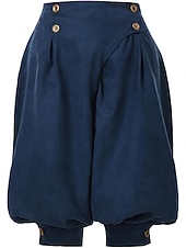 preiswerte Unterteile-Mittelalterlich Renaissance Steampunk Piratenhose Pirat Kostüm Damen Vikinger Seeräuber Fantasie Leistung LARP Renaissance-Messe Erwachsene Hose Frühling