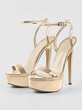 preiswerte Hochzeitsgast-Nude Plateau-Pumps für Damen – elegante Riemchenschuhe für Hochzeitsgäste, perfekt für Hochzeiten und Empfänge in der Stadt &amp;formelle Veranstaltungen