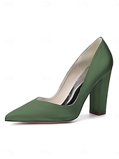 Χαμηλού Κόστους Μητέρα της Νύφης/του Γαμπρού-Γυναικεία μπλε σκούρο γόβες με ψηλό τακούνι, κομψά παπούτσια για τη μητέρα της νύφης για γάμο στην πόλη, άνετα παπούτσια με μυτερή μύτη και μεσαίο τακούνι για επίσημες εκδηλώσεις &amp;βραδινά ρούχα