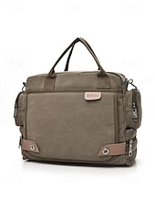 voordelige Herentassen-Herentas van canvas met meerdere vakken, geschikt als messenger- of crossbodytas – verstelbare riem, grote inhoud, duurzame stof, ideaal voor dagelijks gebruik, woon-werkverkeer en reizen.