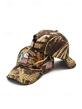  Heren baseballpet van polyester met geborduurde adelaar en Amerikaanse vlag, verstelbare, patriottische pet in meerdere kleuren, perfect voor de viering van het 250-jarig bestaan van de VS, Onafhankelijkheidsdag, casual kleding, reizen en vakanties.