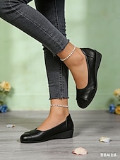 ieftine Pantofi Joși de Damă-Pantofi sport albi, casual, pentru femei – pantofi comozi, fără mâneci, pentru serviciu și purtare zilnică