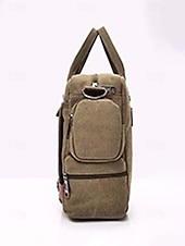 voordelige Herentassen-Herentas van canvas met meerdere vakken, geschikt als messenger- of crossbodytas – verstelbare riem, grote inhoud, duurzame stof, ideaal voor dagelijks gebruik, woon-werkverkeer en reizen.