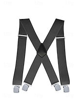 billige Bryllup ACC-Elastiske justerbare seler i polyester for menn i flere farger for bryllupsfester, kontorpendling, forretningsantrekk og formell bruk